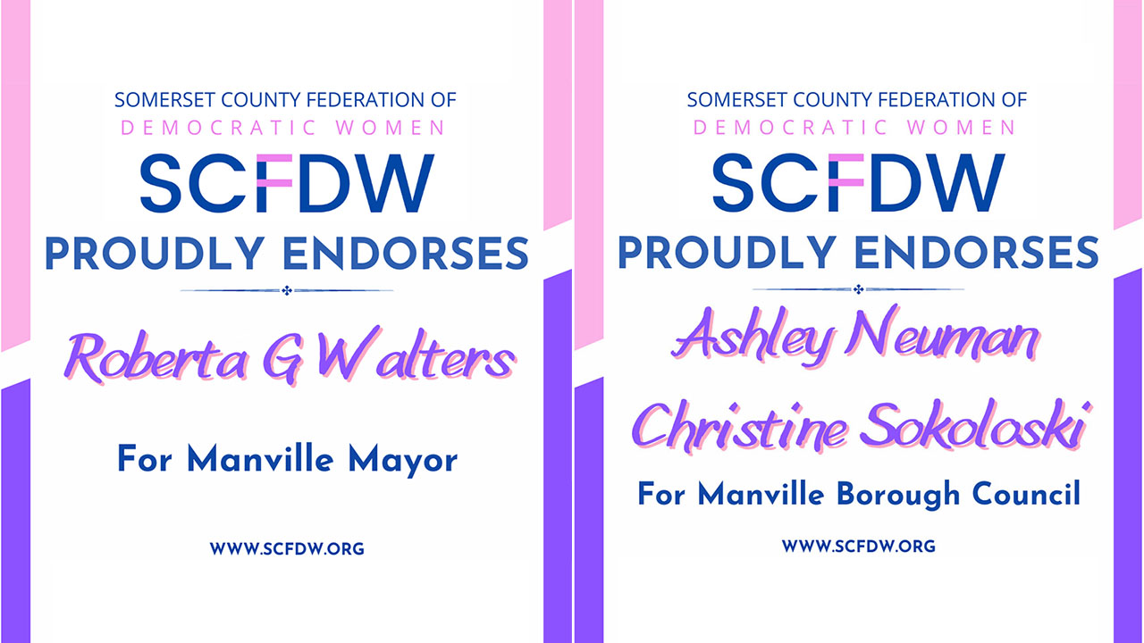Somerset County Federation of Democratic Women (SCFDW) Endorses Manville Democratic Candidates